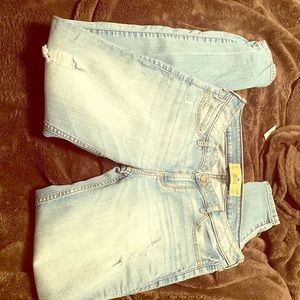 Skinny pants high waste